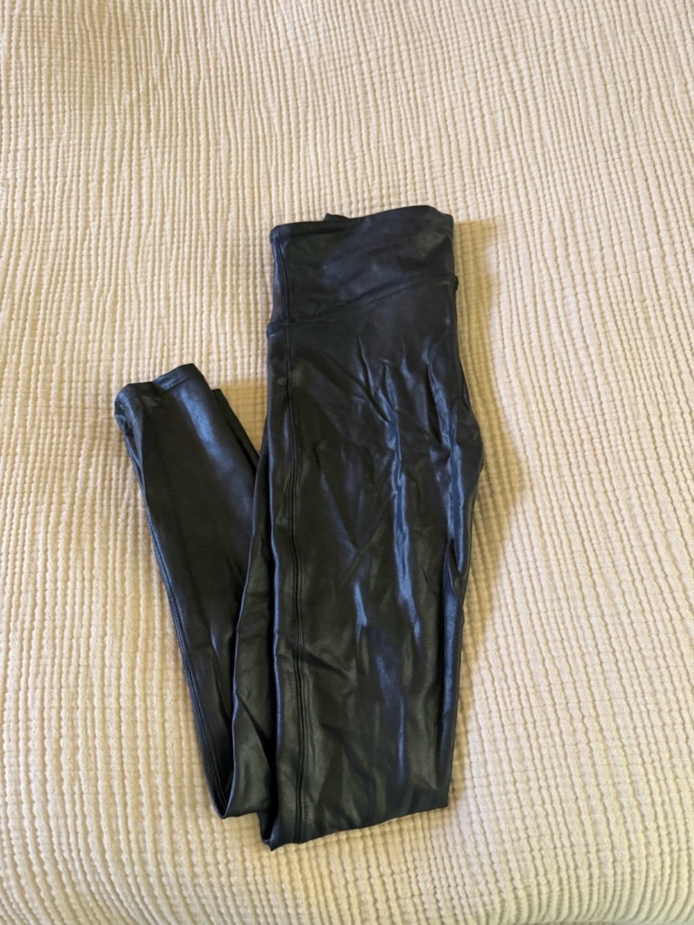Spanx Faux Leather Leggings Size Small Petite